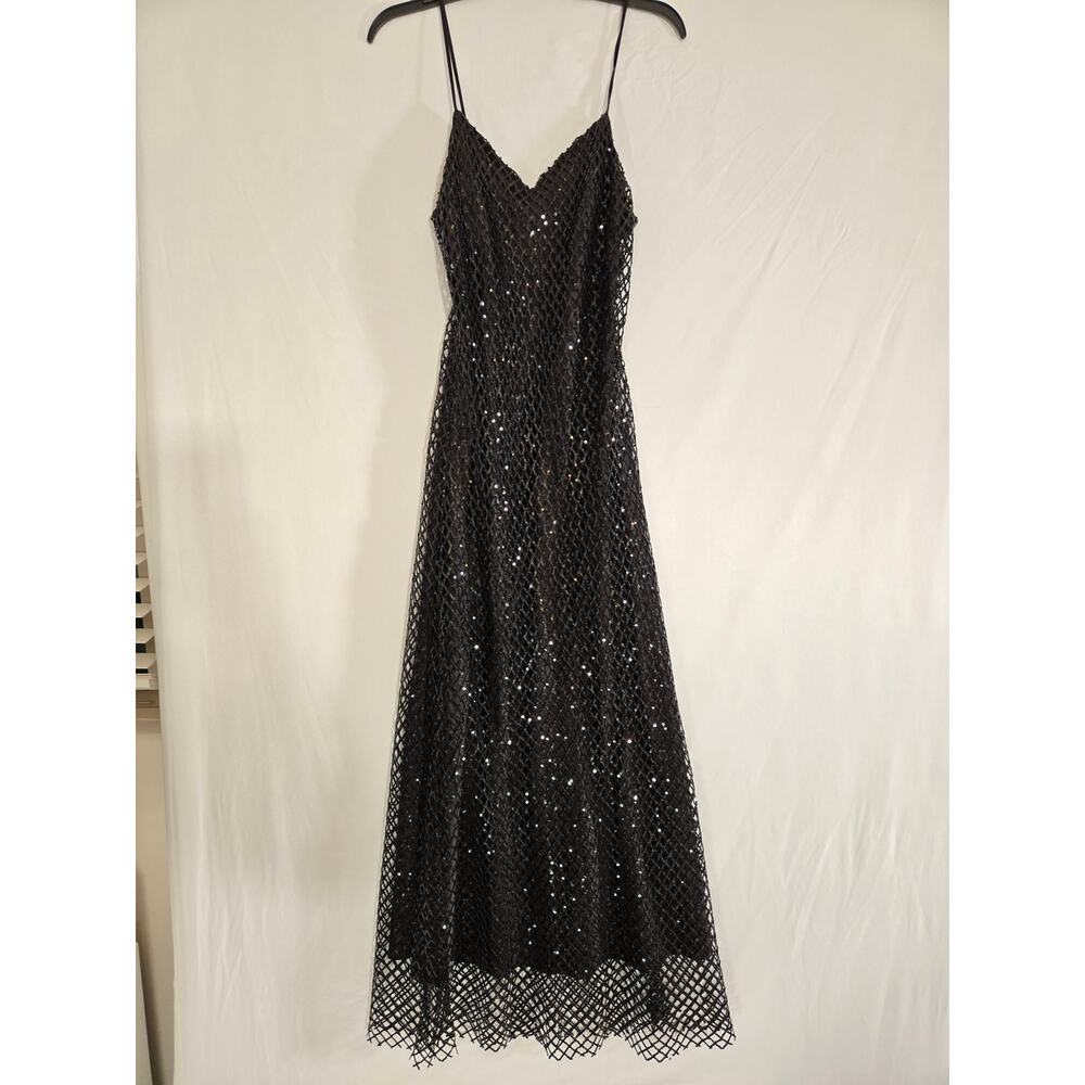 AllSaints Chantelle Sequin Midi Slip Dress size 4